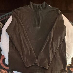 J. Crew Men's Dark Green Zip-Up Sweater